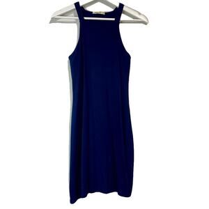 Marine Layer Women's Athletic Mini Tank Dress Pockets Navy Blue Size Small EUC